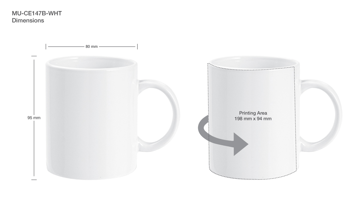 Sublimaton Printing on White Mugs