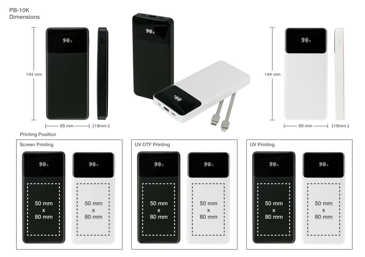 Powerbank Print Details