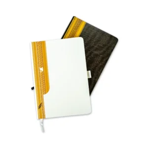 Arabic Bisht Style Notebooks — A5 Hard Cover with Elastic Band, Bookmark & Pen Holder